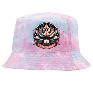 Lotus For Potus Usa Election Tie-Dyed Bucket Hat