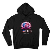 Lotus For Potus Kamala Harris 2024 President Trend Election Hoodie