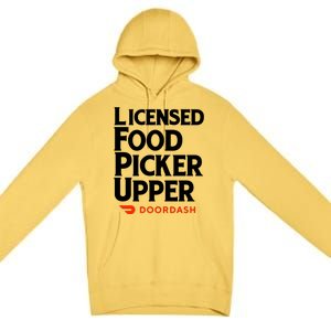 Licensed Food Picker Upper DoorDash Premium Pullover Hoodie