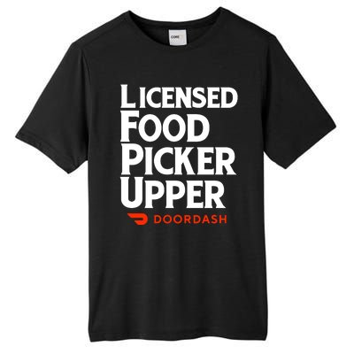 Licensed Food Picker Upper DoorDash Tall Fusion ChromaSoft Performance T-Shirt