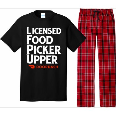 Licensed Food Picker Upper DoorDash Pajama Set