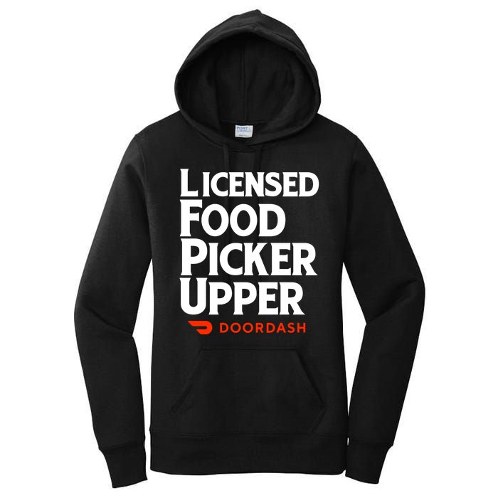 Licensed Food Picker Upper DoorDash Women's Pullover Hoodie