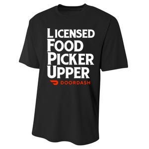 Licensed Food Picker Upper DoorDash Performance Sprint T-Shirt