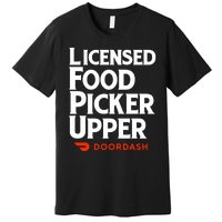 Licensed Food Picker Upper DoorDash Premium T-Shirt