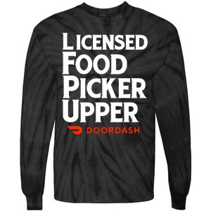 Licensed Food Picker Upper DoorDash Tie-Dye Long Sleeve Shirt