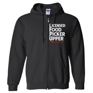 Licensed Food Picker Upper DoorDash Full Zip Hoodie