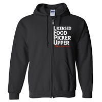 Licensed Food Picker Upper DoorDash Full Zip Hoodie