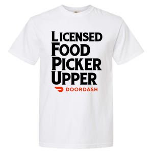 Licensed Food Picker Upper DoorDash Garment-Dyed Heavyweight T-Shirt