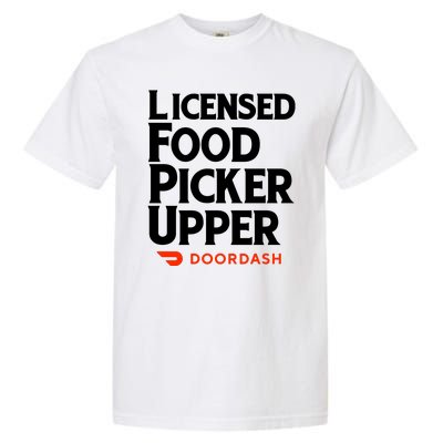 Licensed Food Picker Upper DoorDash Garment-Dyed Heavyweight T-Shirt