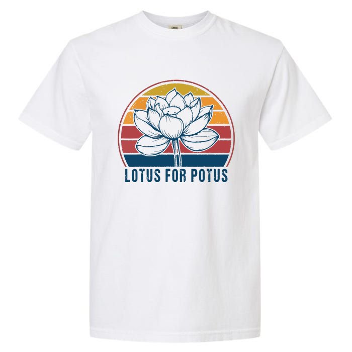 Lotus For Potus Kamala Harris 2024 Vintage Garment-Dyed Heavyweight T-Shirt