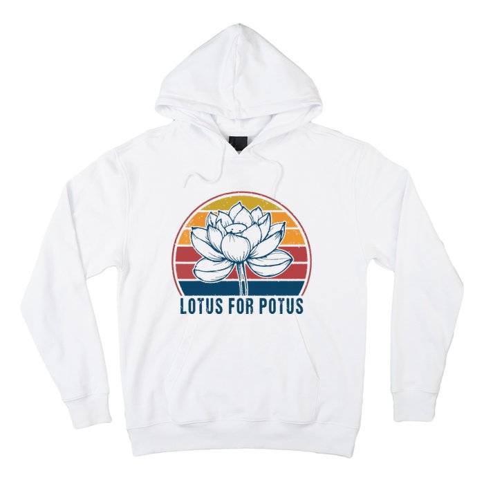 Lotus For Potus Kamala Harris 2024 Vintage Hoodie