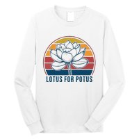 Lotus For Potus Kamala Harris 2024 Vintage Long Sleeve Shirt