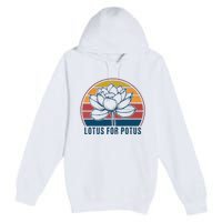 Lotus For Potus Kamala Harris 2024 Vintage Premium Pullover Hoodie