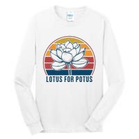 Lotus For Potus Kamala Harris 2024 Vintage Tall Long Sleeve T-Shirt