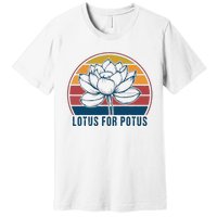 Lotus For Potus Kamala Harris 2024 Vintage Premium T-Shirt