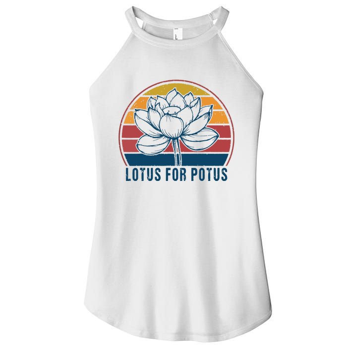 Lotus For Potus Kamala Harris 2024 Vintage Women's Perfect Tri Rocker Tank