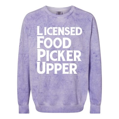 Licensed Food Picker Upper Colorblast Crewneck Sweatshirt