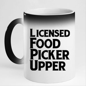 Licensed Food Picker Upper 11oz Black Color Changing Mug