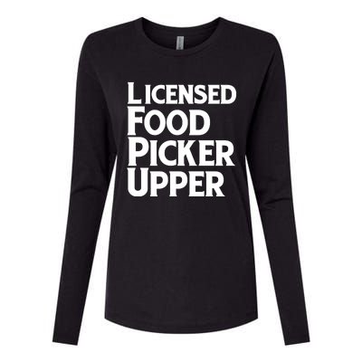 Licensed Food Picker Upper Womens Cotton Relaxed Long Sleeve T-Shirt