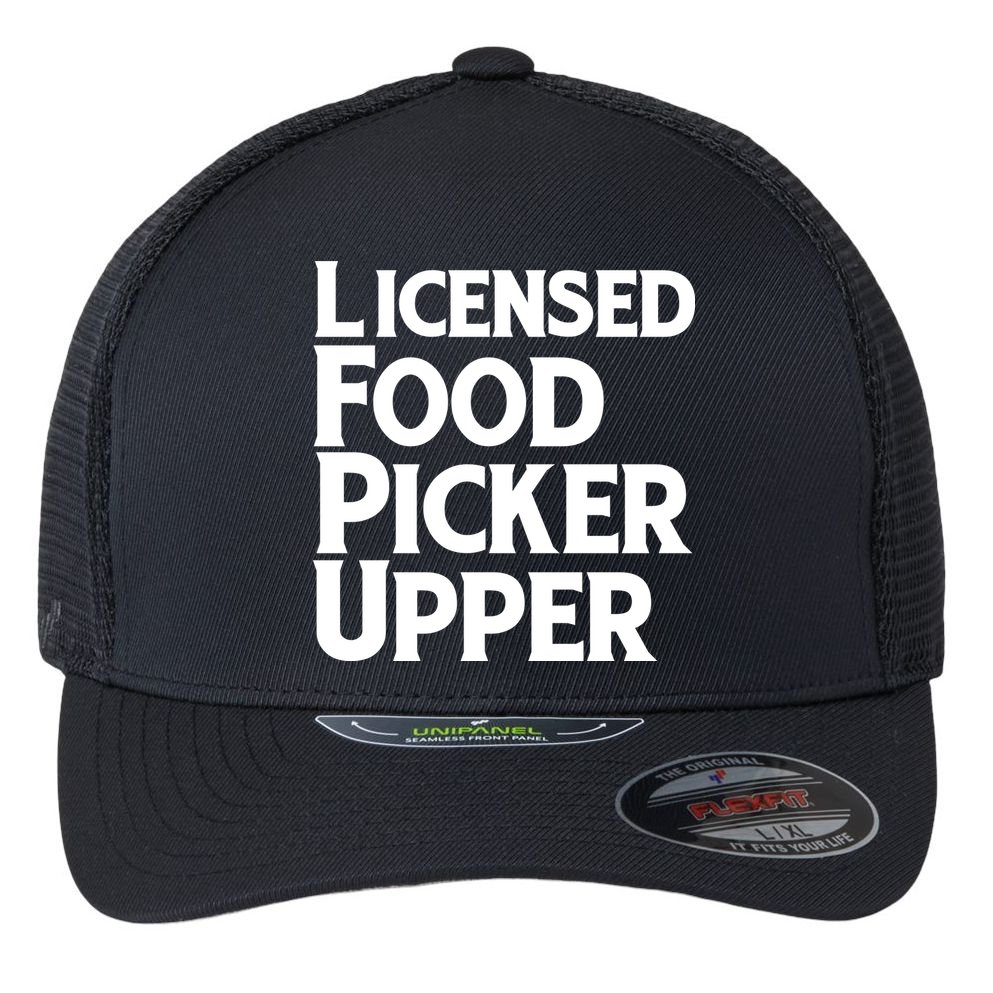 Licensed Food Picker Upper Flexfit Unipanel Trucker Cap