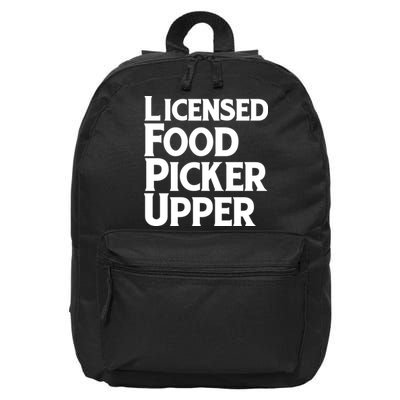 Licensed Food Picker Upper 16 in Basic Backpack