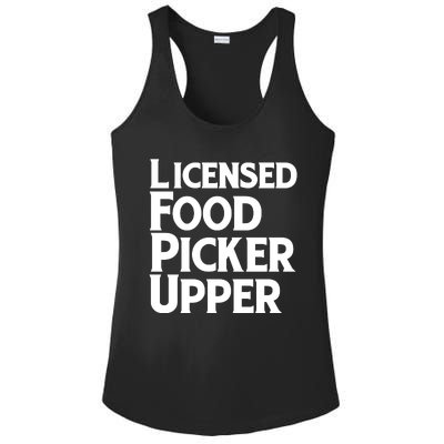 Licensed Food Picker Upper Ladies PosiCharge Competitor Racerback Tank