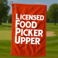 Licensed Food Picker Upper Golf Towel