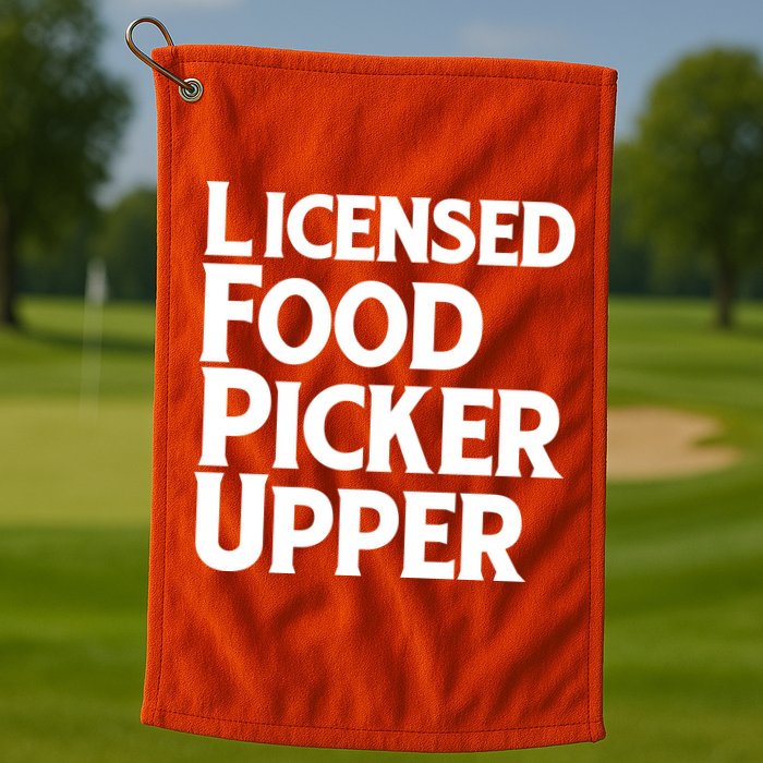 Licensed Food Picker Upper Golf Towel