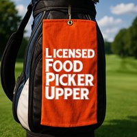Licensed Food Picker Upper Golf Towel