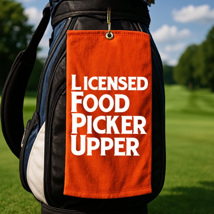 Licensed Food Picker Upper Golf Towel