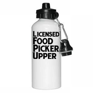 Licensed Food Picker Upper Aluminum Water Bottle