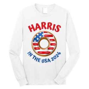 Lotus For Potus Kamala Harris 2024 President Trend Election Raglan Baseball Long Sleeve Shirt