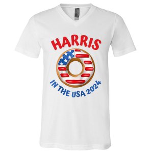 Lotus For Potus Kamala Harris 2024 President Trend Election Raglan Baseball V-Neck T-Shirt