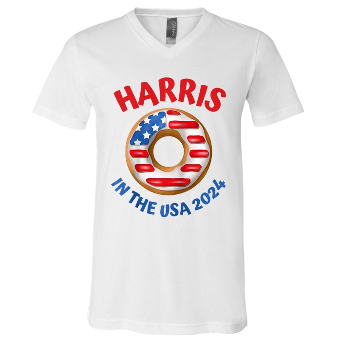 Lotus For Potus Kamala Harris 2024 President Trend Election Raglan Baseball V-Neck T-Shirt