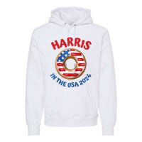 Lotus For Potus Kamala Harris 2024 President Trend Election Raglan Baseball Premium Hoodie