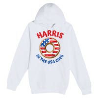 Lotus For Potus Kamala Harris 2024 President Trend Election Raglan Baseball Premium Pullover Hoodie