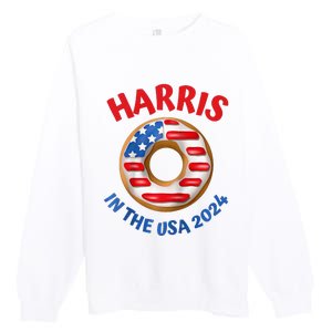 Lotus For Potus Kamala Harris 2024 President Trend Election Raglan Baseball Premium Crewneck Sweatshirt