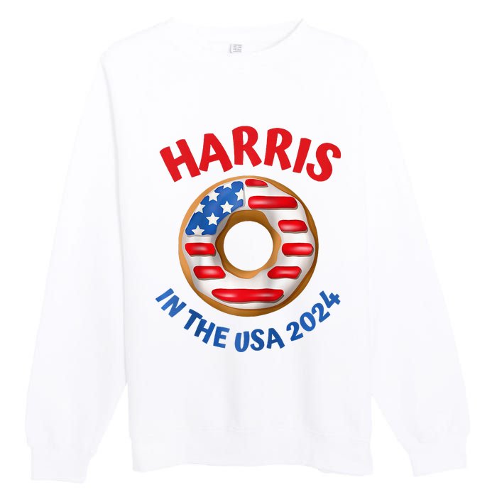 Lotus For Potus Kamala Harris 2024 President Trend Election Raglan Baseball Premium Crewneck Sweatshirt