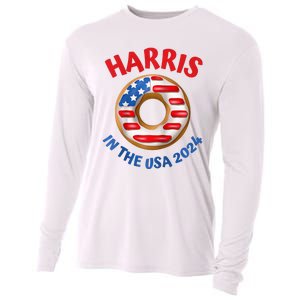 Lotus For Potus Kamala Harris 2024 President Trend Election Raglan Baseball Cooling Performance Long Sleeve Crew