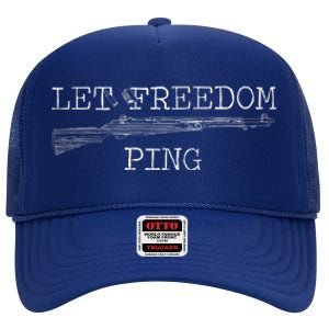 Let Freedom Ping Premium High Crown Mesh Back Trucker Hat