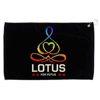 Lotus For Potus Kamala Harris 2024 President Trend Election Grommeted Golf Towel