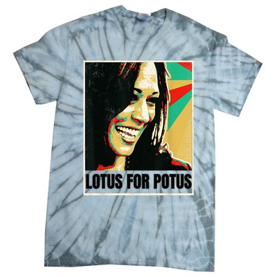 Lotus For Potus Kamala Harris 2024 President Trend Election Tie-Dye T-Shirt