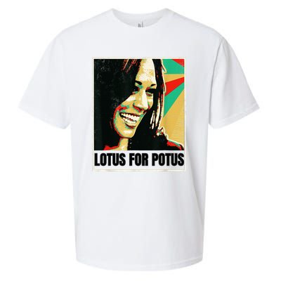 Lotus For Potus Kamala Harris 2024 President Trend Election Sueded Cloud Jersey T-Shirt