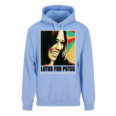 Lotus For Potus Kamala Harris 2024 President Trend Election Unisex Surf Hoodie