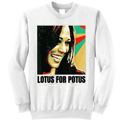 Lotus For Potus Kamala Harris 2024 President Trend Election Sweatshirt