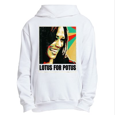 Lotus For Potus Kamala Harris 2024 President Trend Election Urban Pullover Hoodie