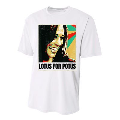 Lotus For Potus Kamala Harris 2024 President Trend Election Performance Sprint T-Shirt