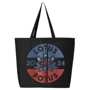 Lotus For Potus Kamala Harris 2024 Presidential Campaign 25L Jumbo Tote