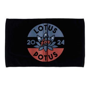 Lotus For Potus Kamala Harris 2024 Presidential Campaign Microfiber Hand Towel