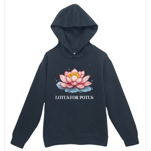 Lotus For Potus Kamala Harris President Campaign 2024 Urban Pullover Hoodie